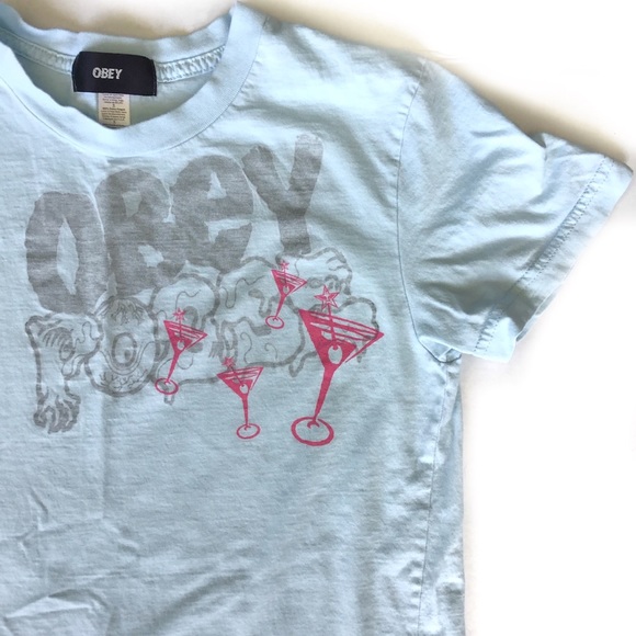 OBEY | PALE BLUE OBEY POSSE GRAPHIC TEE - Picture 2 of 5